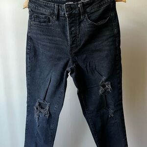 Old Navy Black Distressed Jeans